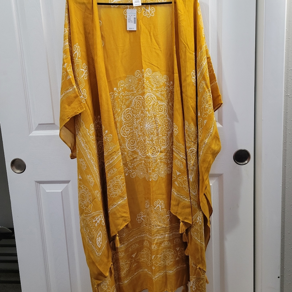 NWT Maurices Golden tunic cardigan